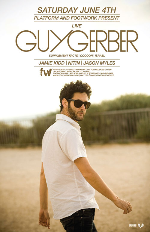 guy gerber  supplement facts/cocoon/israel    live pa this saturday june 4 2011