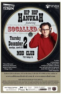 annex shul and ashkenaz present hip hop hanukah party featuring socalled december 2 2010