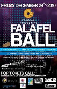 the falafel ball party   x mas eve. december 24 2010