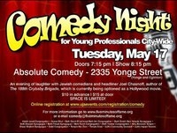 comedy night for young professionals city wide may 17 2011