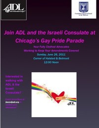 join adl in the chicago gay pride parade june 26 2011