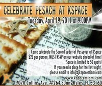 celebrate 2nd night of passover at kspace april 20 2011