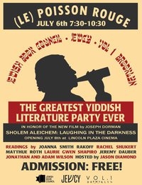 the greatest yiddish literature party ever july 6 2011