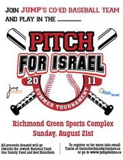 the pitch for israel   jumps co ed  baseball team august 21 2011