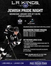 la kings jewish pride night january 26 2011